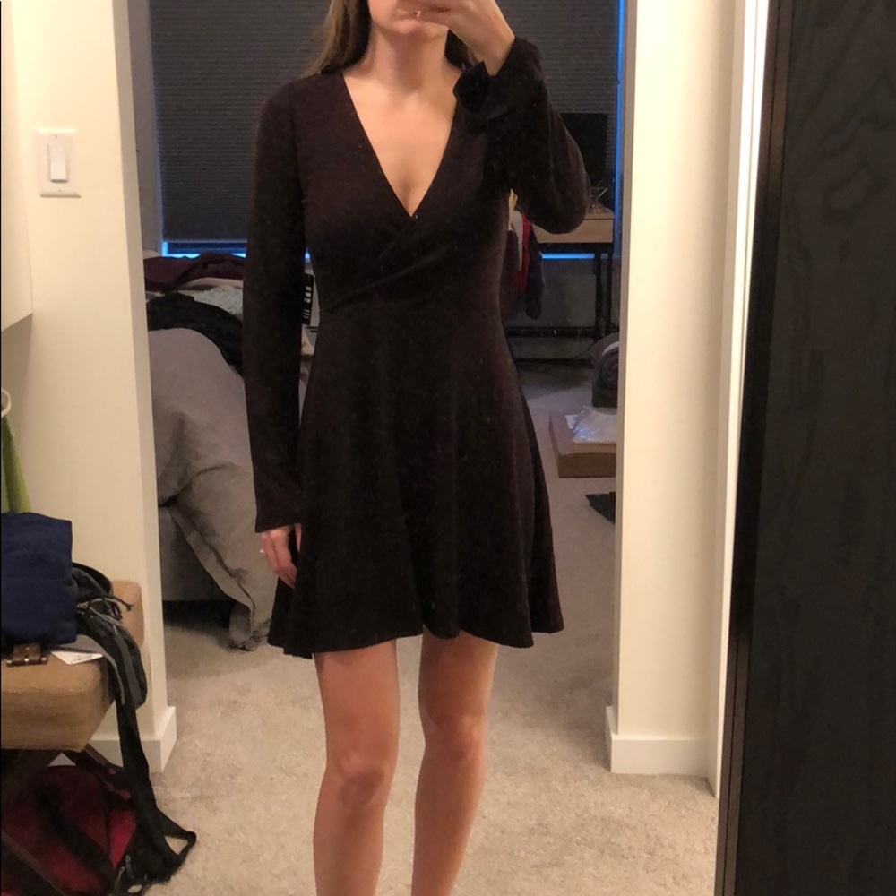 New with tags Express dark purple sweater dress